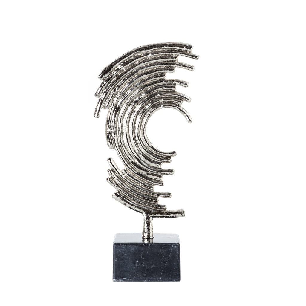 Abstract Marble Pedestal Object 9X8X46Cm