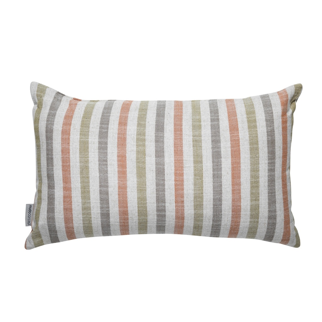 Alba Striped Decorative Pillow Org-Green 30X50