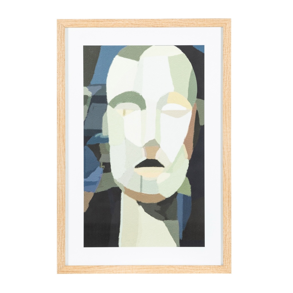 Anonymo Framed Glass Wall Art 40X60 Cm