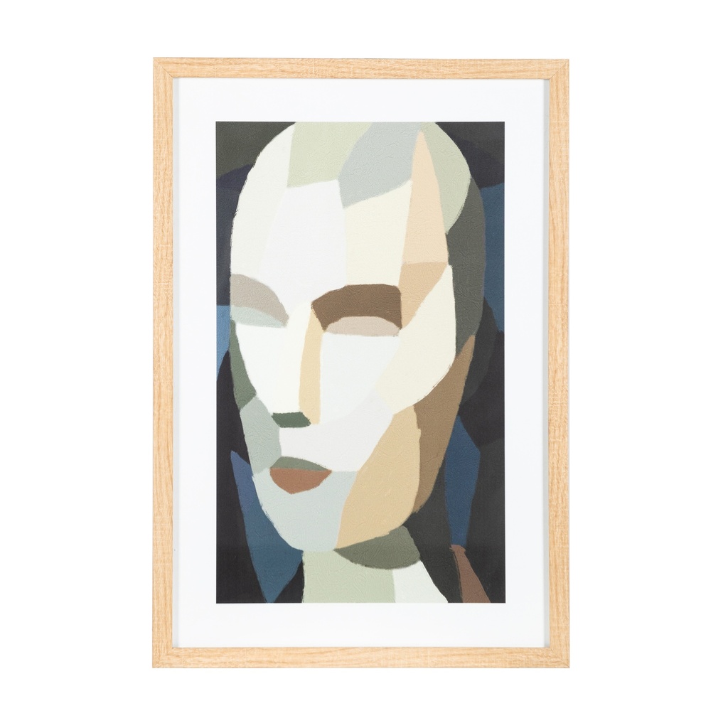 Anonymo Ii Framed Glass Wall Art 40X60 Cm