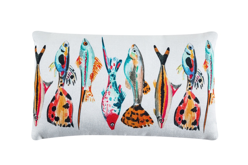 Aqua Fish Decorative Pillow Colourful 35X55