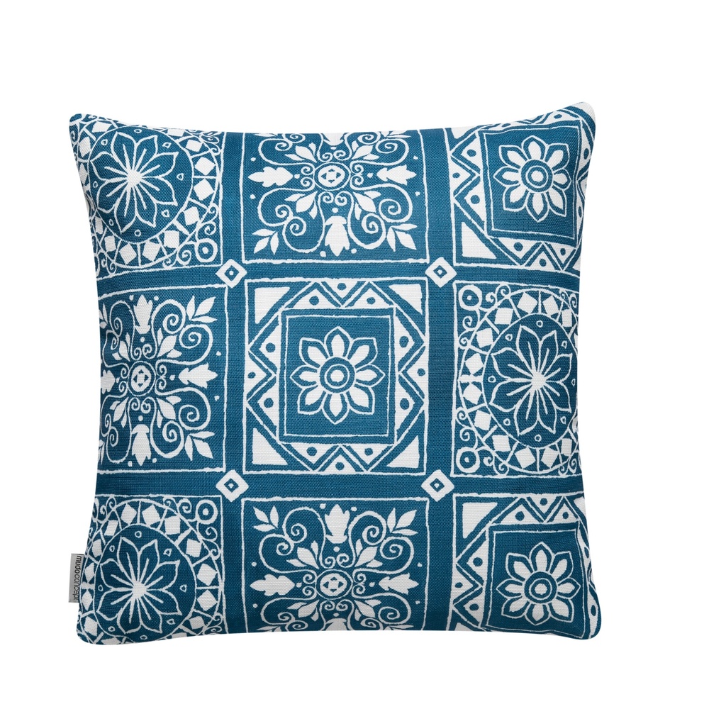 Azure Square Decorative Pillow Navy 45X45