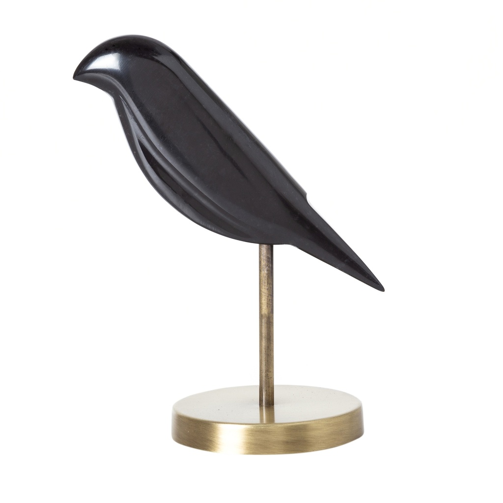 Bird Black Object 8X21Cm