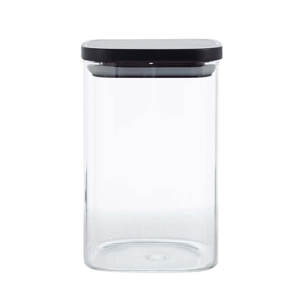 Black Borosilicat Glass Jar 1000 Cc Black