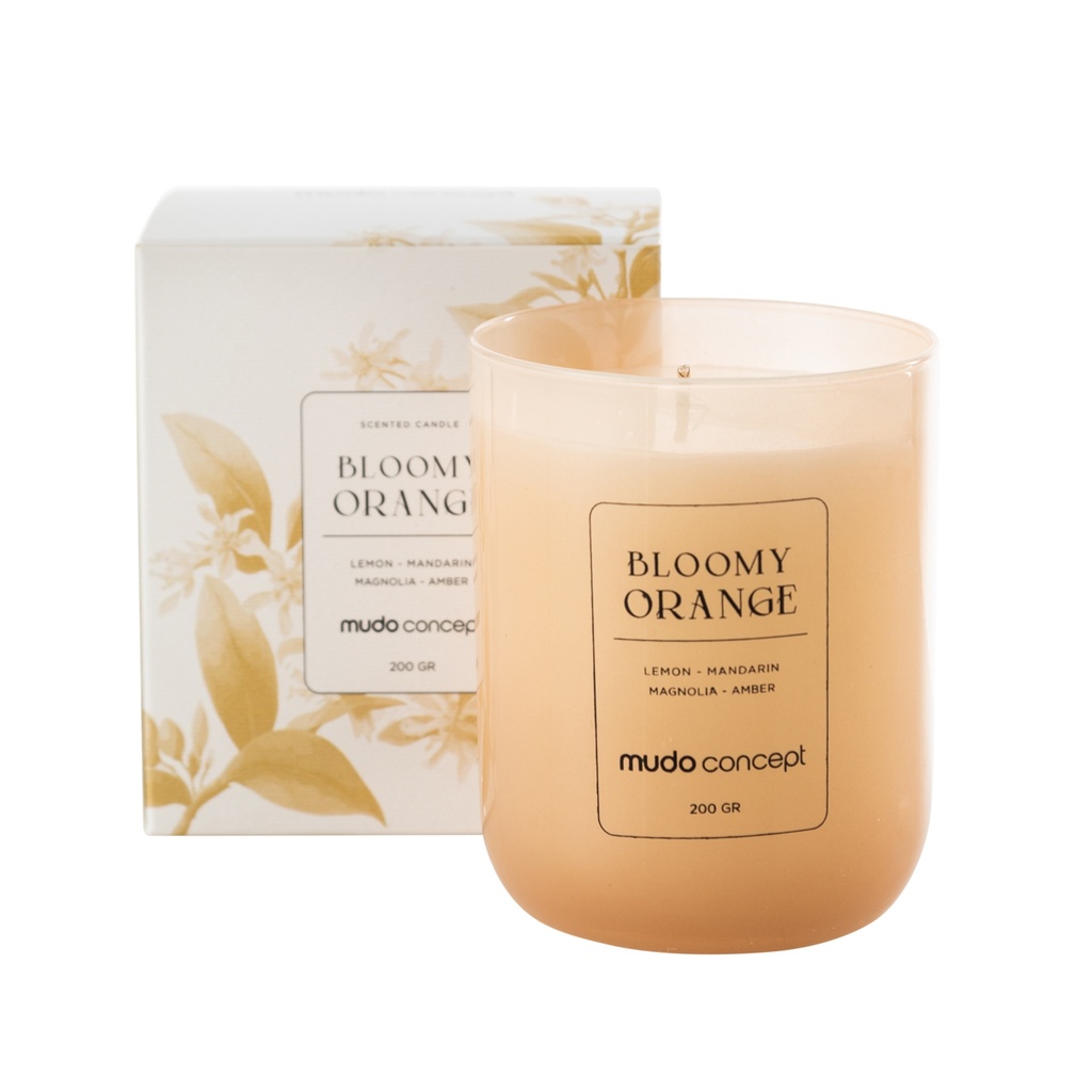 Bloomy Orange Candle