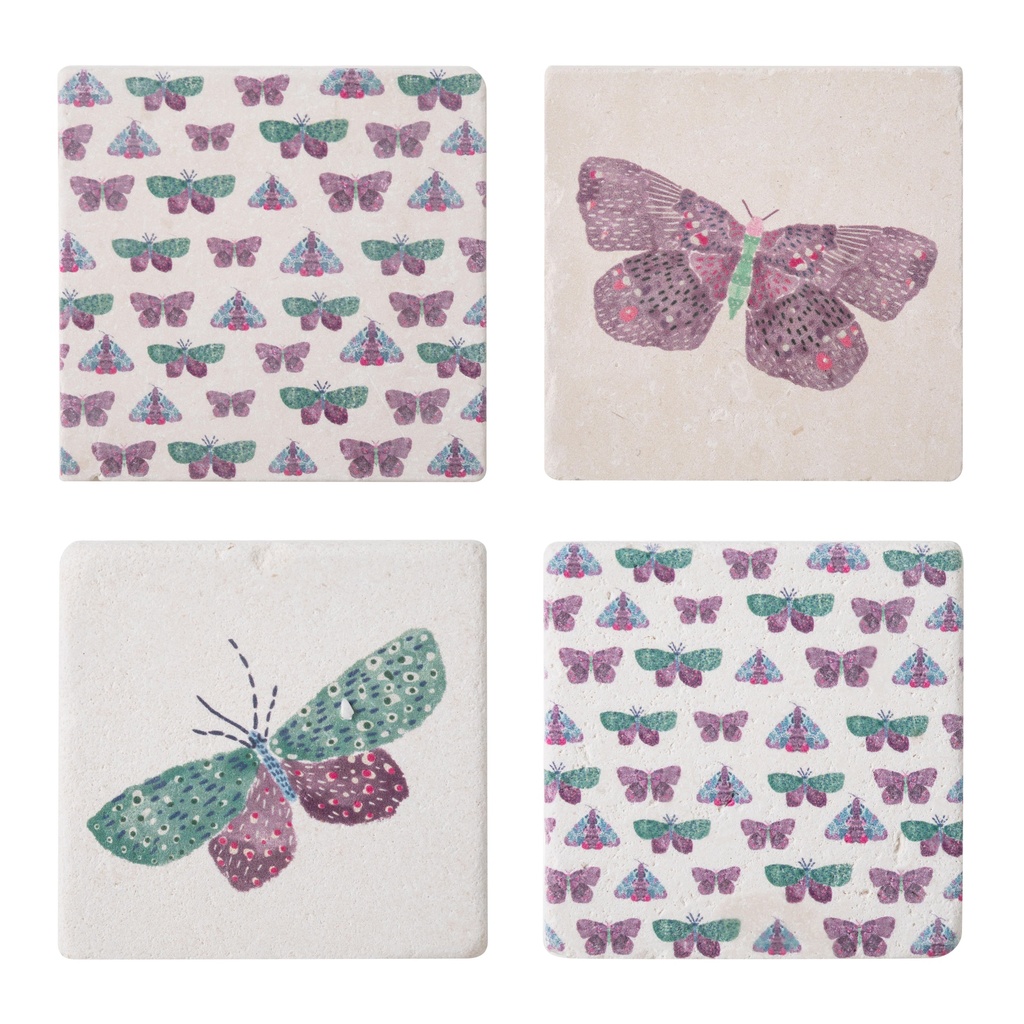 Butterfly Coaster 4 Pcs