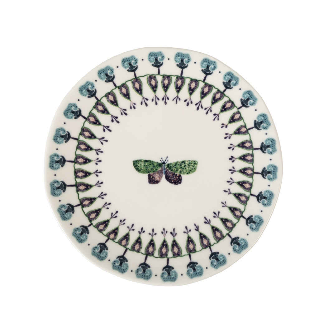 Butterfly Dessert Plate 21Cm- Pattern 2