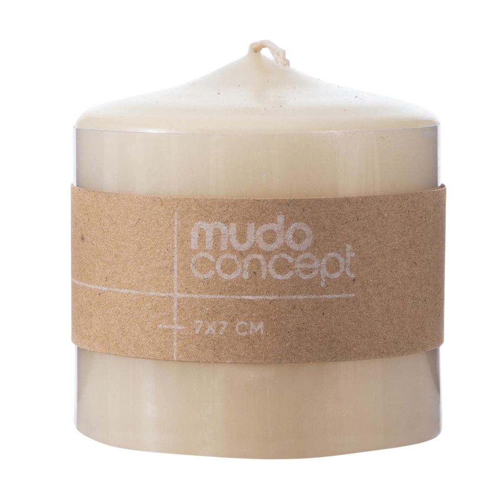 Candle Cream 7X7Cm