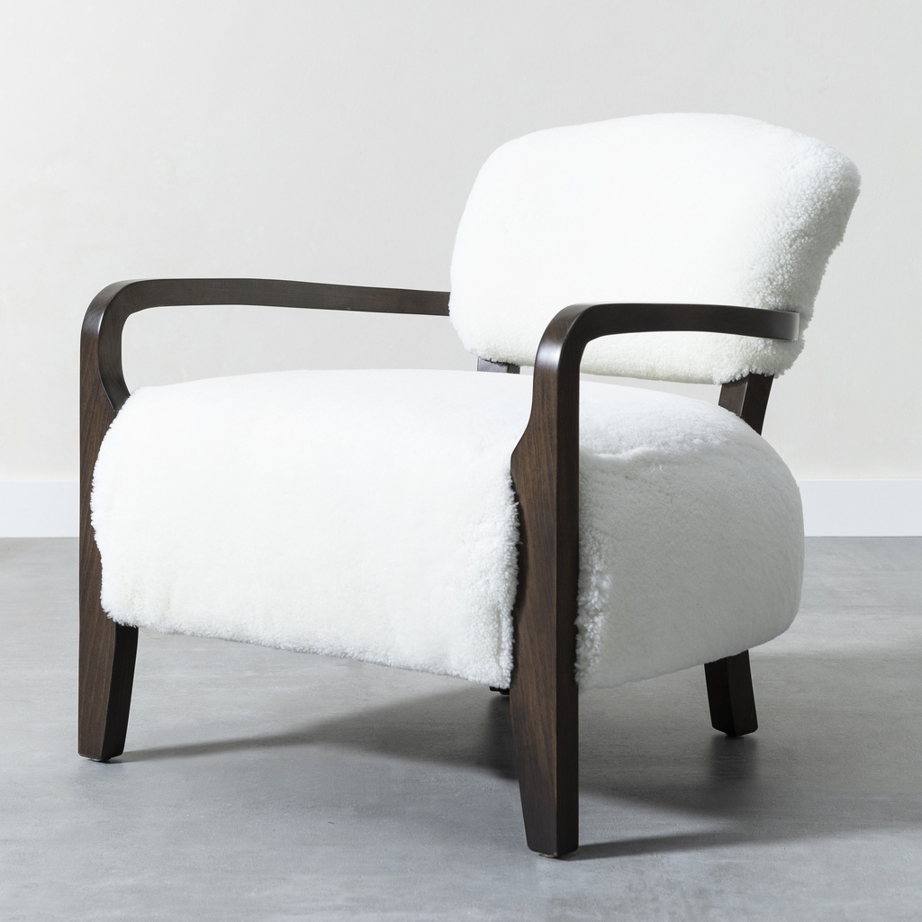 Casares Furry Bergere White