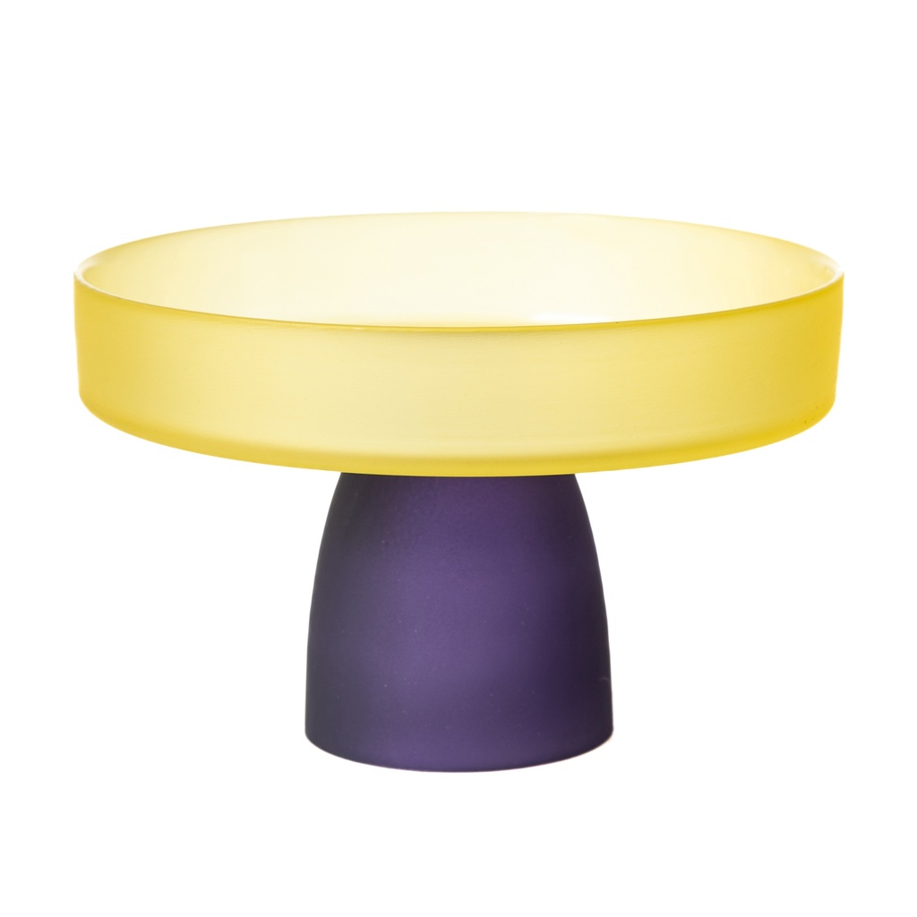 Colors Pedestal Service Plate 28Cm - Yellow