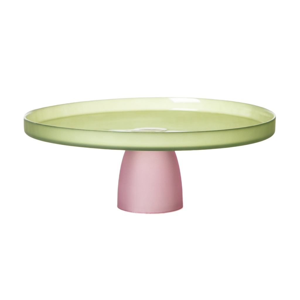 Colors Pedestal Serving Plate 24Cm -Green