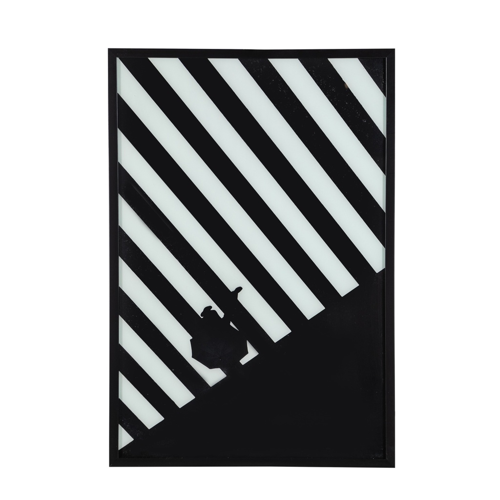 Crosswalk Framed Glass Wall Art 60X90 Cm