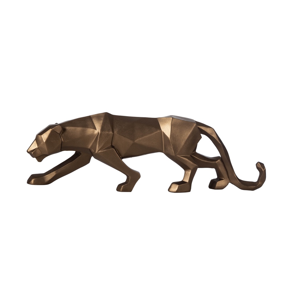 Cubic Tiger 45Cm Bronze