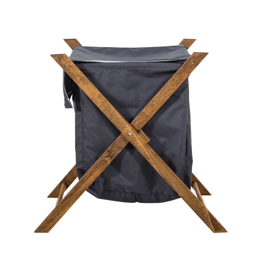 Foldable Laundry Basket Smoked