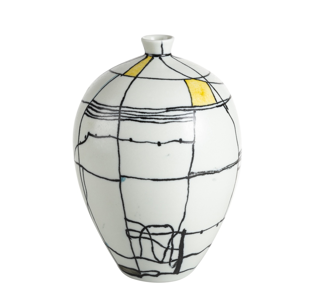 Georgina Vase White 17X17X25 Cm
