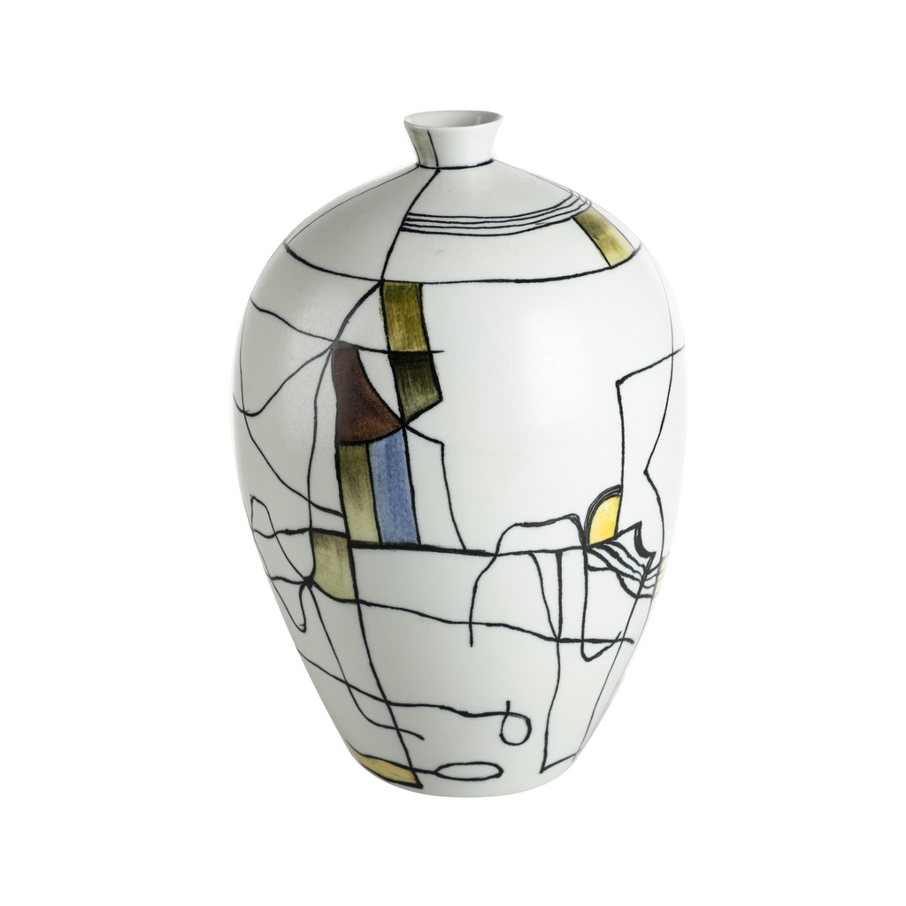 Georgina Vase White 25X25X35 Cm