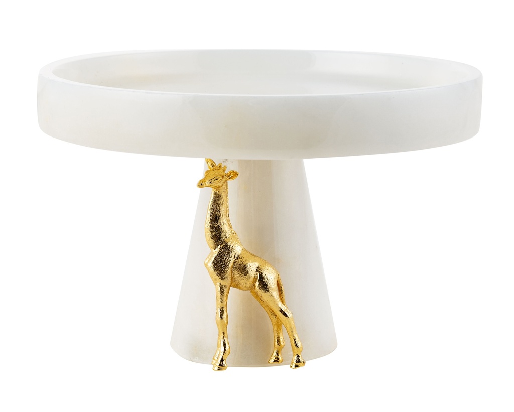 Giraffe Leg Decorative Cake Stand White 25X12Cm