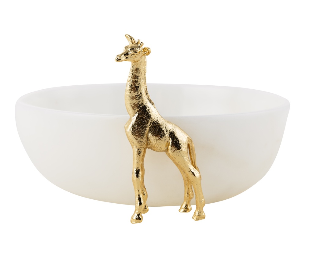 Giraffe Object Decorative Bowl White 20X7Cm