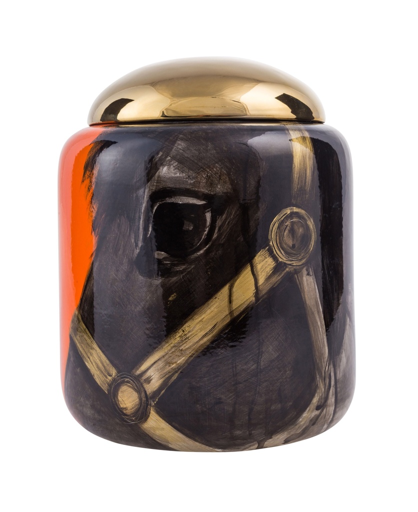 Horse Urn 25Cm