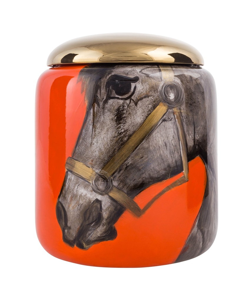Horse Urn 30Cm