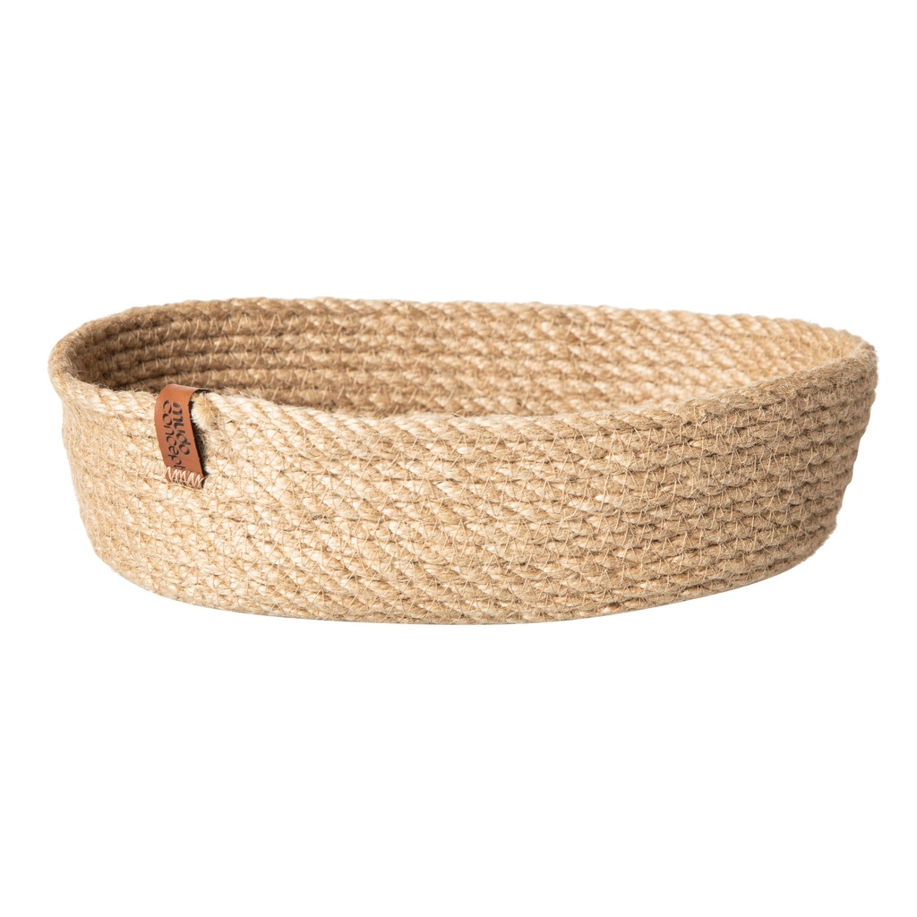Jute Bread Basket 14X25Cm