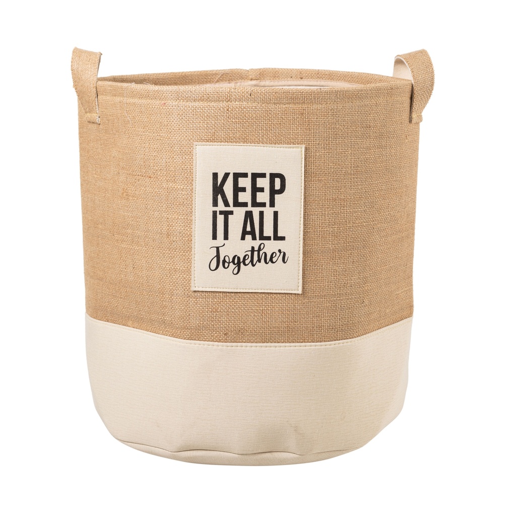 Jute Laundry Basket 36X40