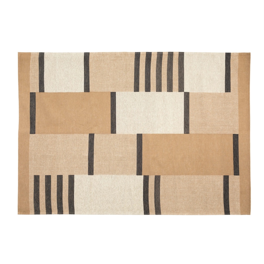 Katerini Stripe Carpet Grey Beige 160X230Cm