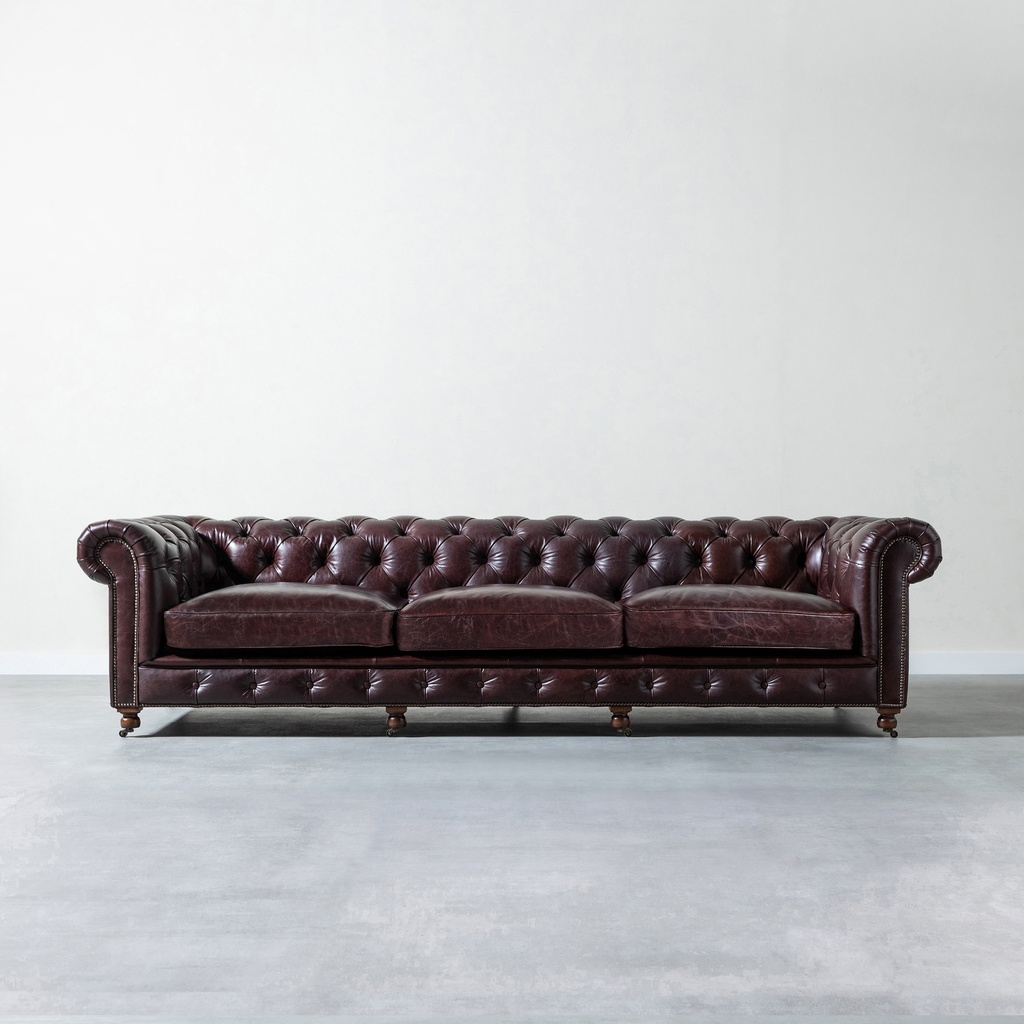 Kensington 4 Seater Sofa Biker Tan