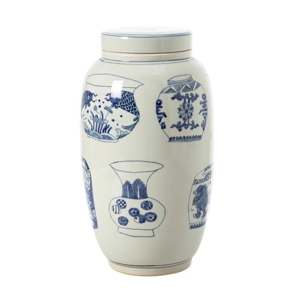 Krista Porcelain Urn 38Cm