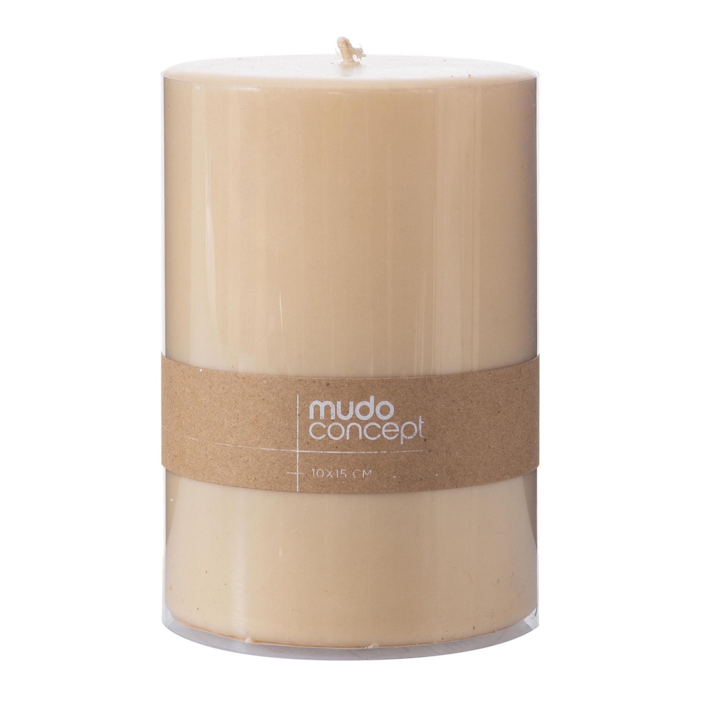 Lantern Candle Cream 10X15Cm