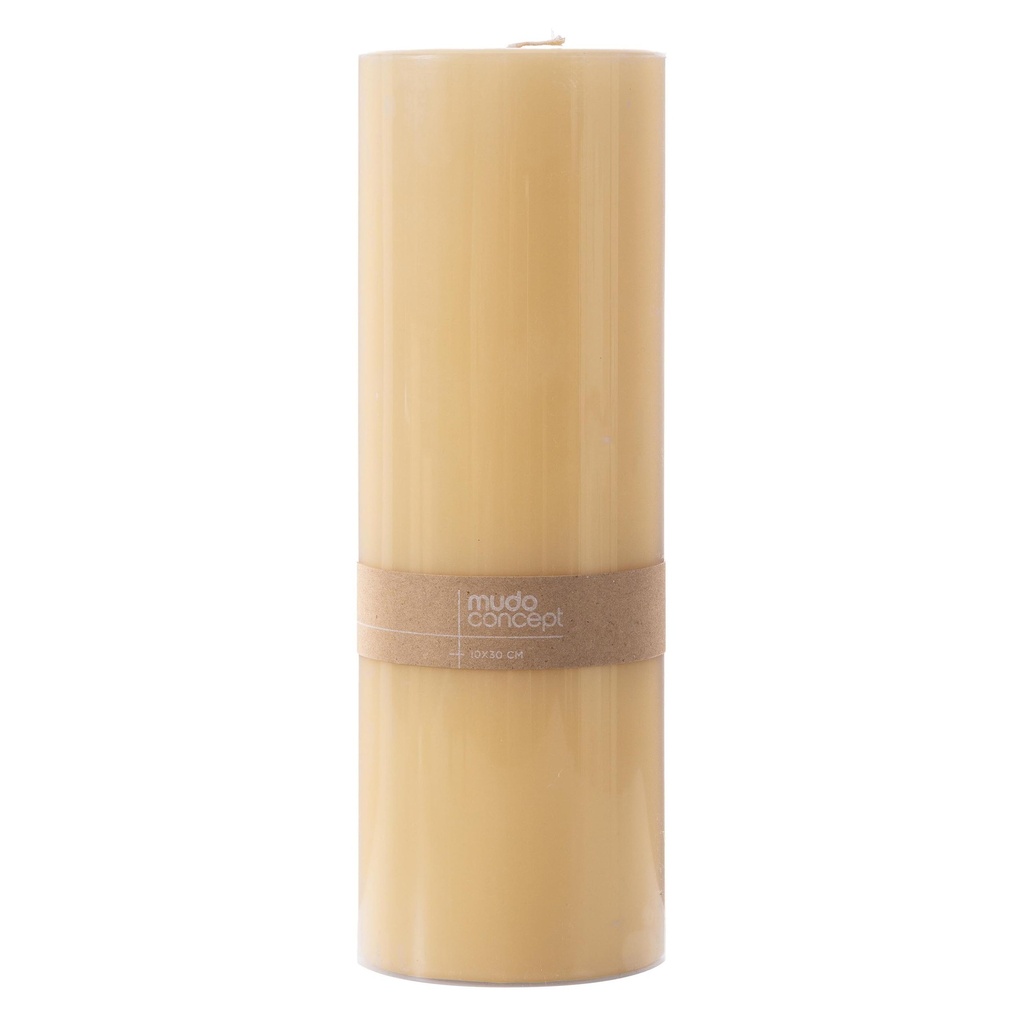 Lantern Candle Cream 10X30Cm