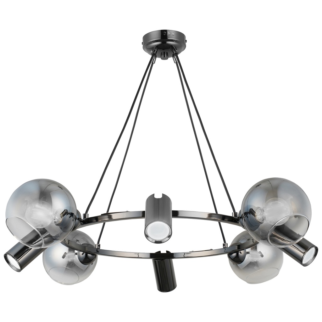 Lara 4+4 Cobalt Chandelier