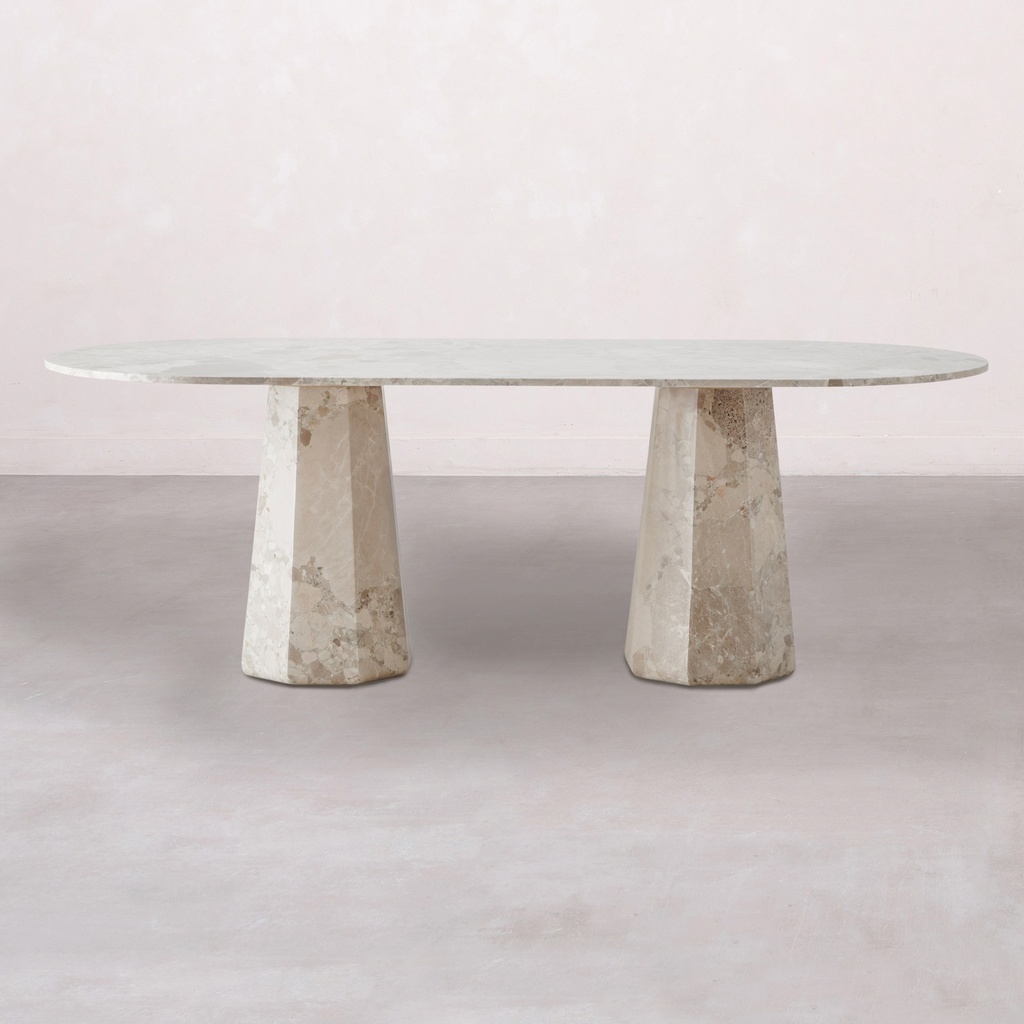 Latte Nuo Marble Dining Table 220X100 Cm