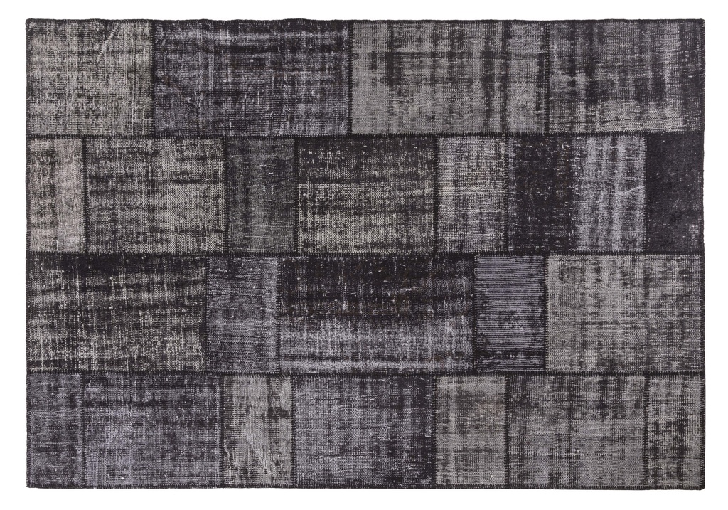 Lima Patchwork Carpet Black 170X240