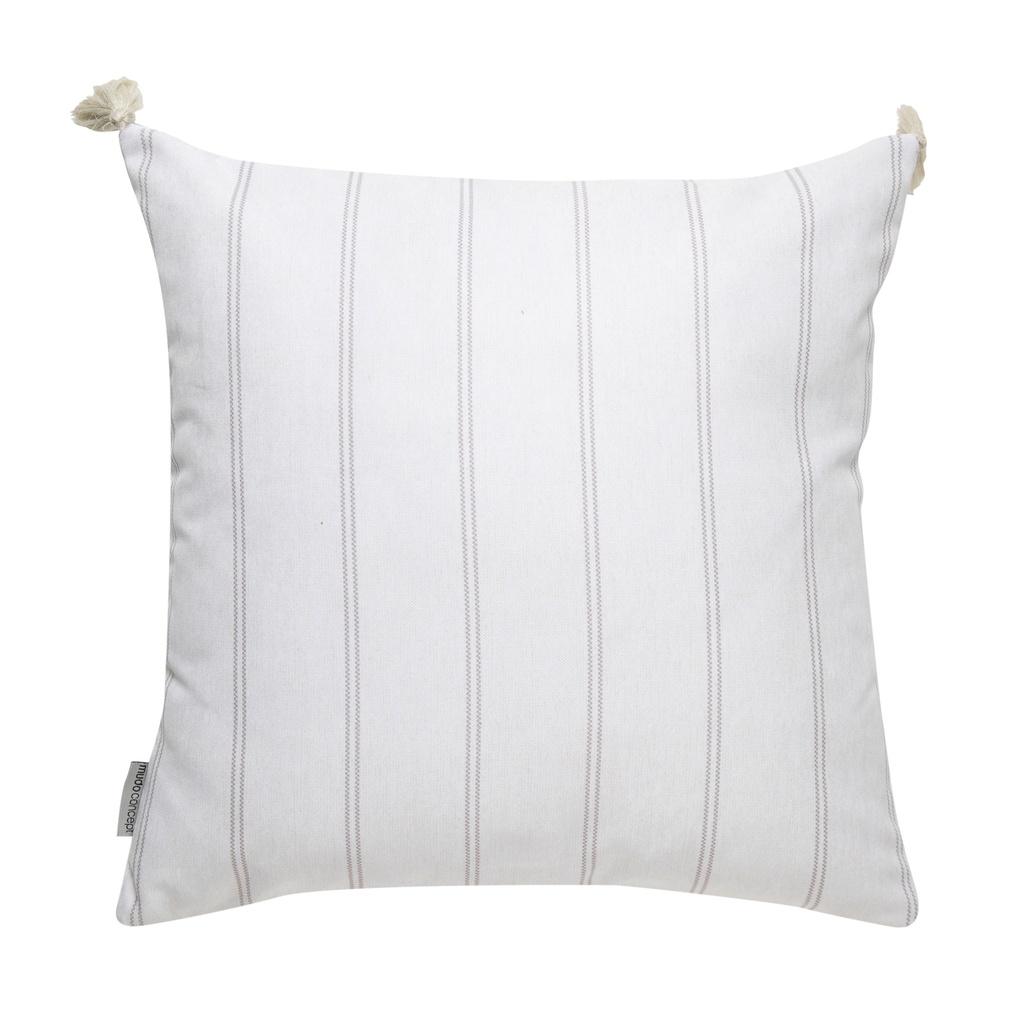 Linda Decorative Pillow Tasseled Beige 44X44