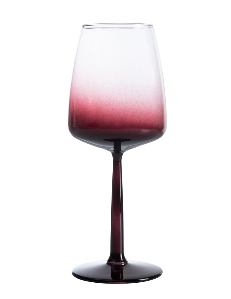 Lora Glass 430 Ml- Burgundy