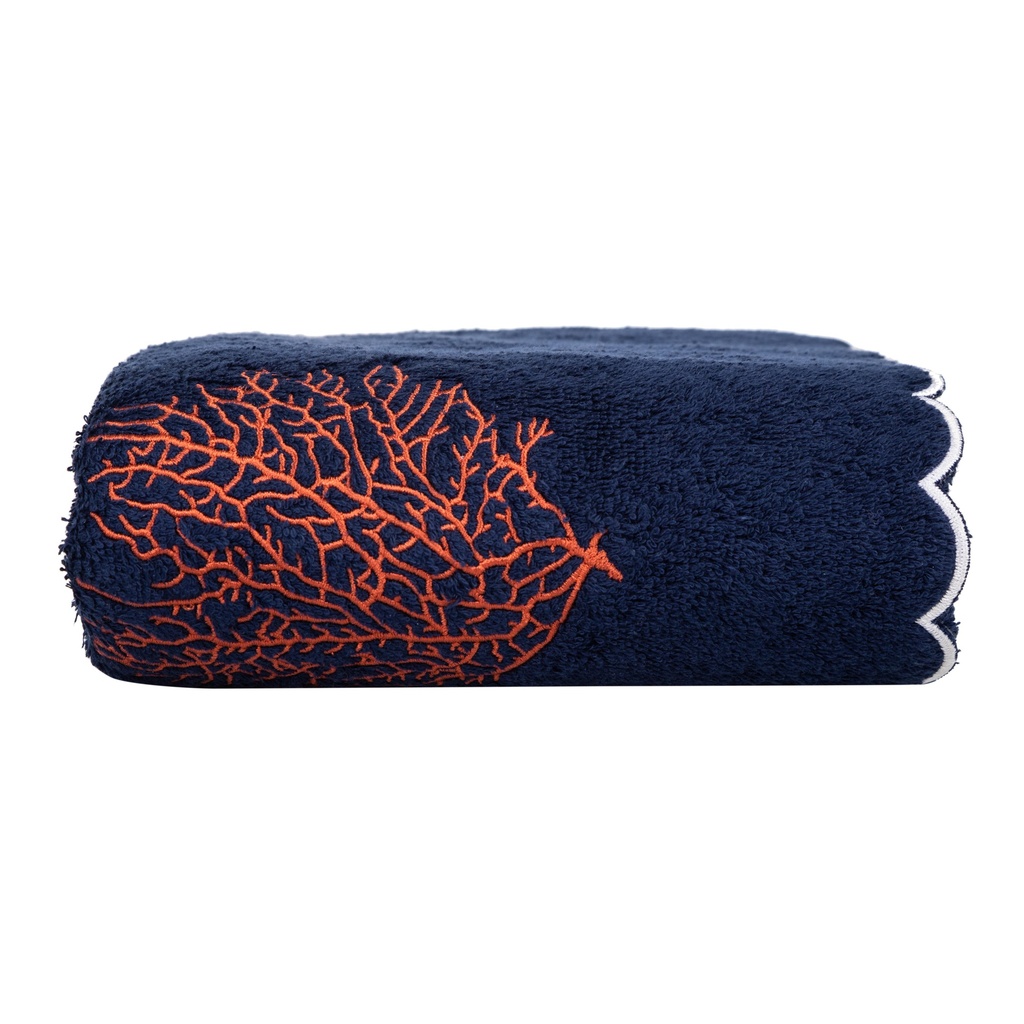 Marine Coral Towel Navy Blue 50X80