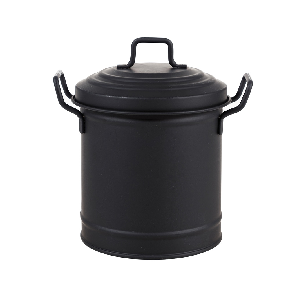 Mini Trash Can Matt Black 2 Lt