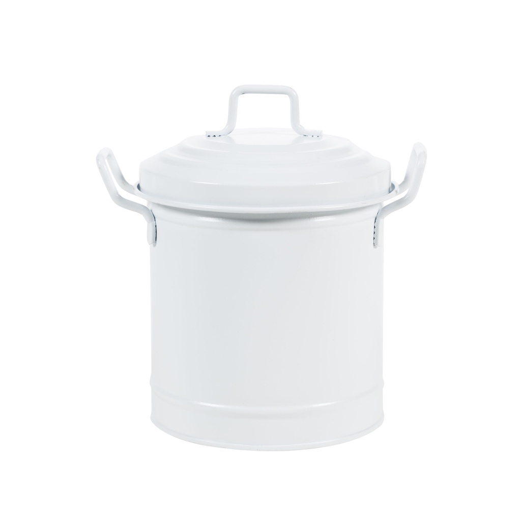 Mini Trash Can Matt White 2L