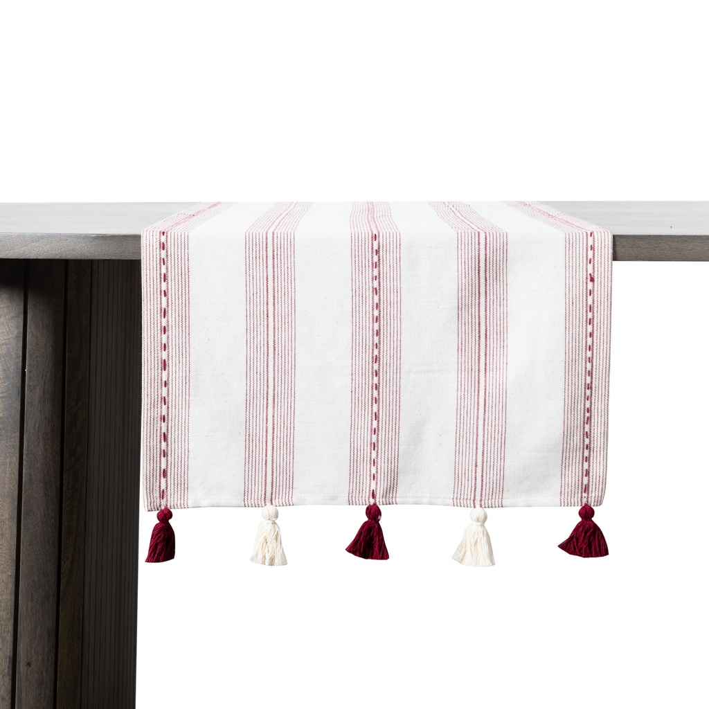 Miranda Tasseled Runner Purple 45X130