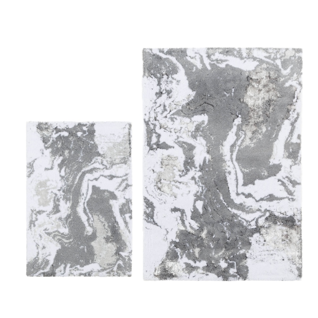Motley Grey Bathmat Set