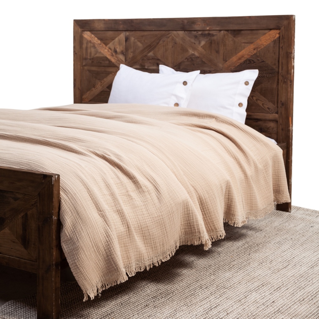 Müslin Bedspread Beige 240X240