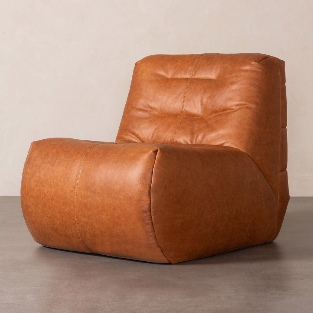 Nobu 1 Seater Sofa Camel Leather Special Ord