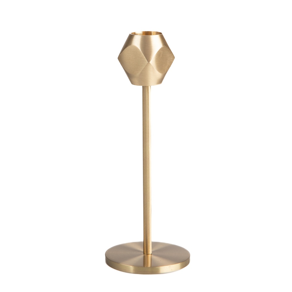 Quarry Brass Candle Holder 17 Cm