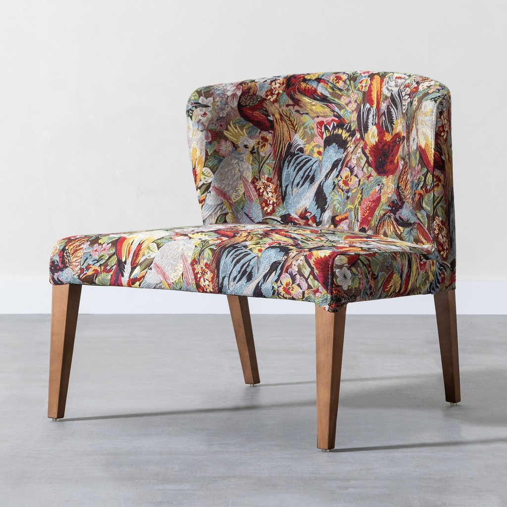 Roscam Armchair Bird Patterned