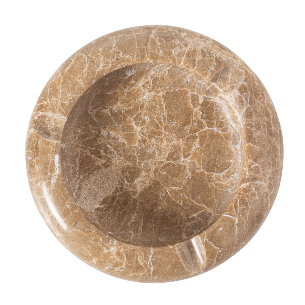 Round Marble Ashtray Amber
