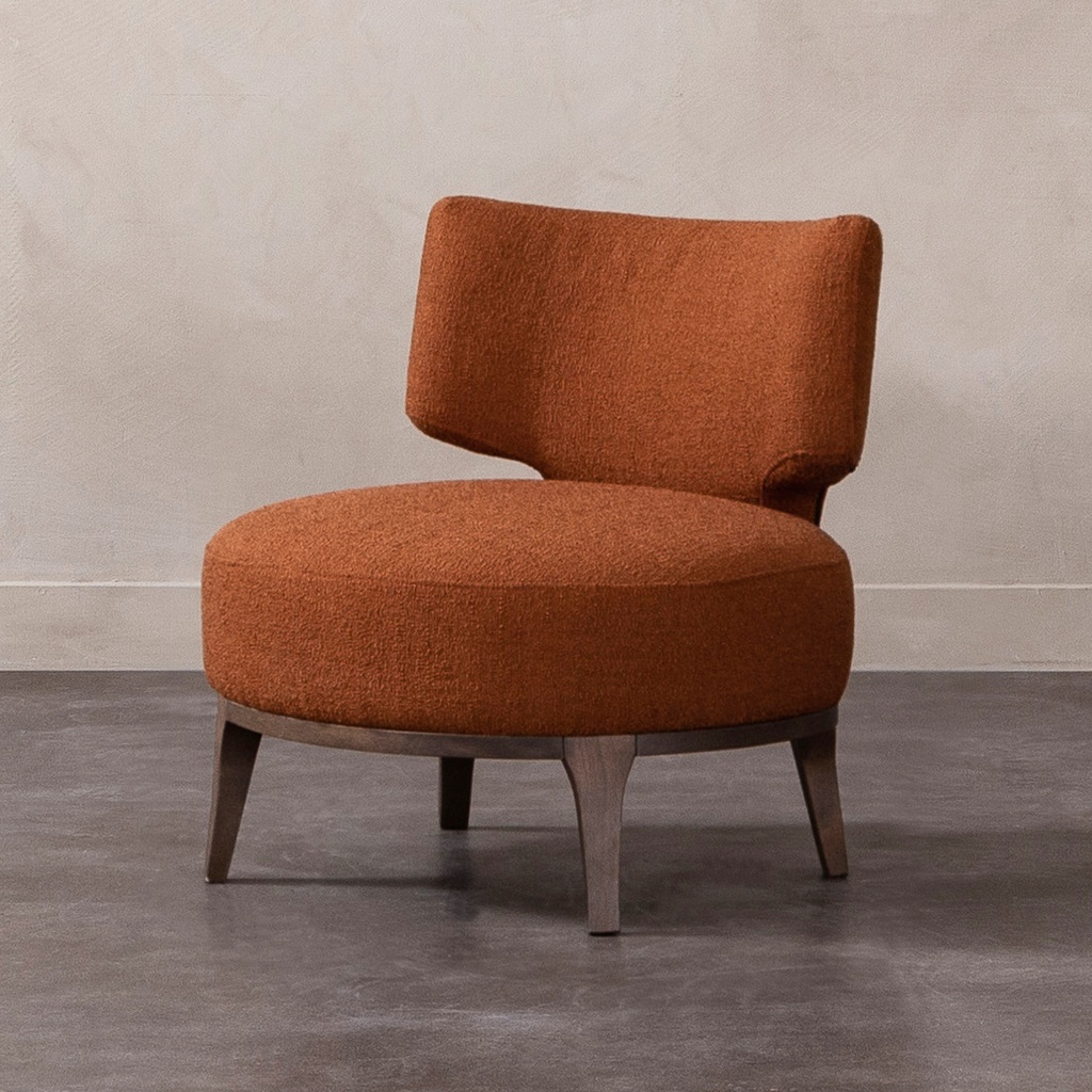 Ruby Armchair Brick Red