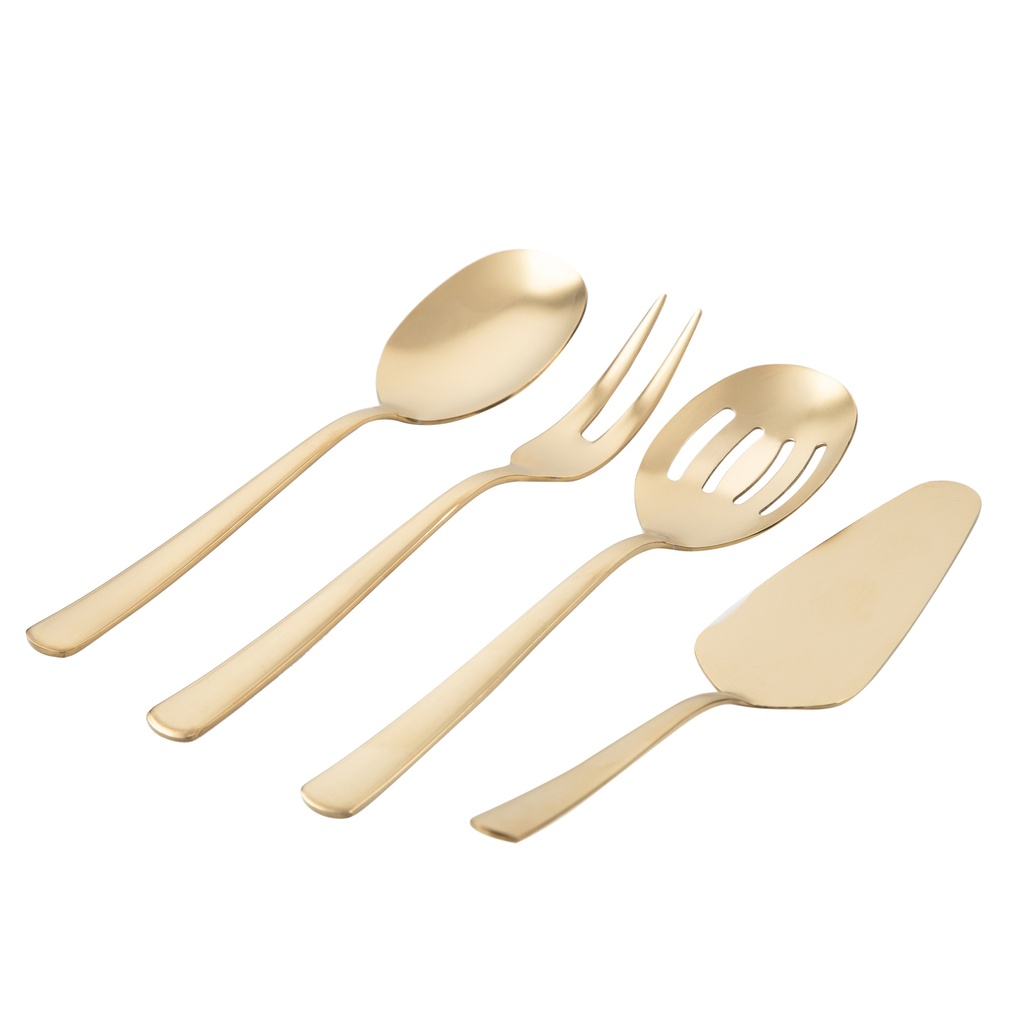 Service Set 4 Pcs. Mat Gold