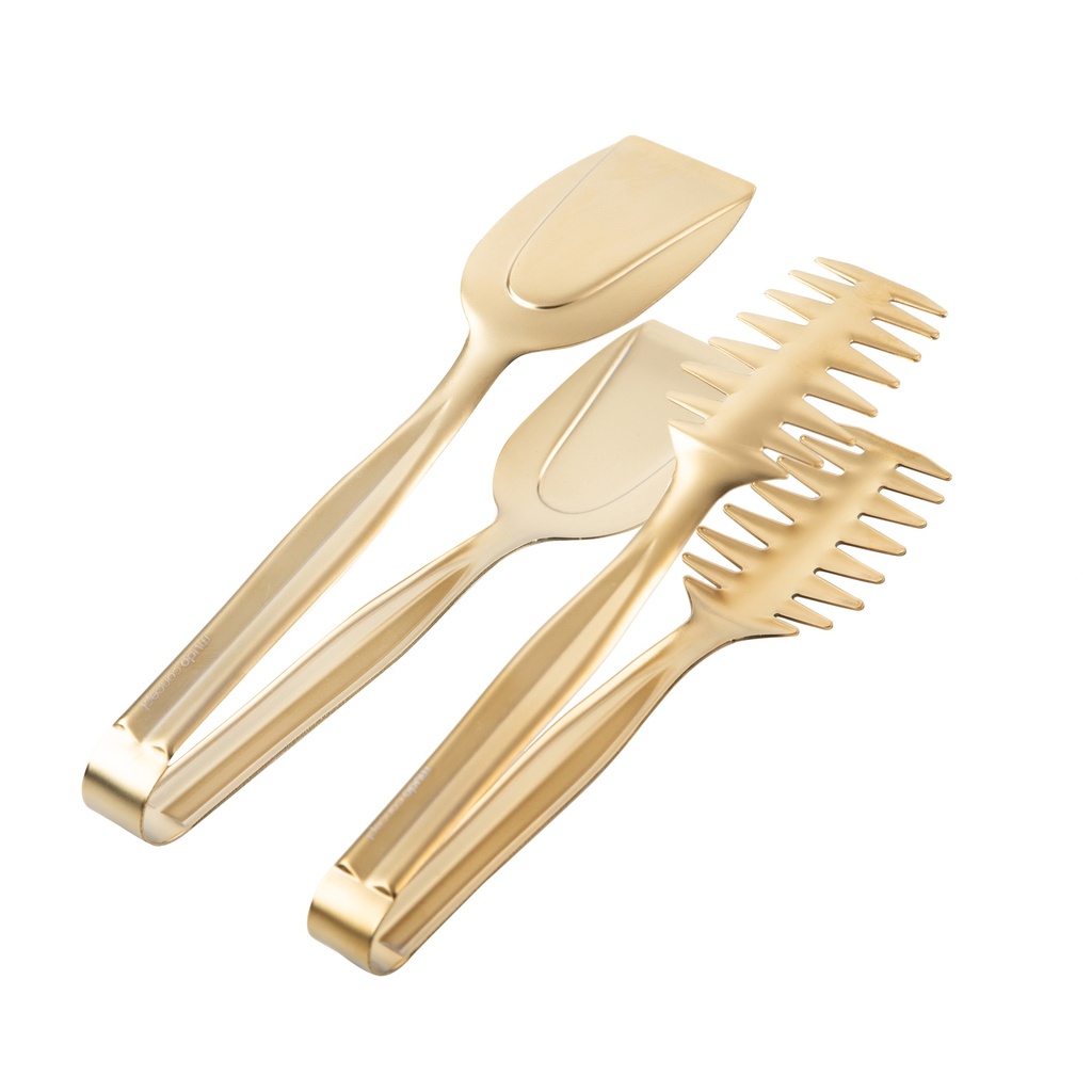 Set Of 2 Tonges Mat Gold