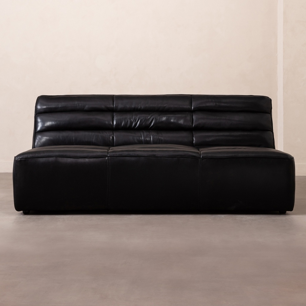 Shabby 3 Seater Sofa Black